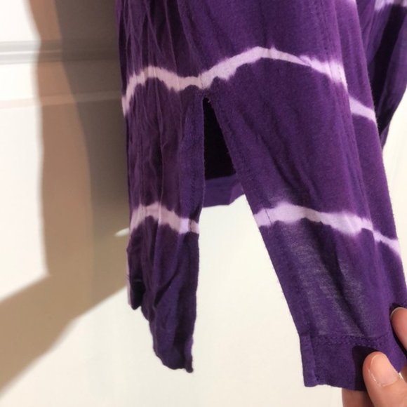 Joy Lab Tye Dye Purple Workout Top Small - Picture 5 of 5